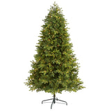 6.5’ Washington Fir Artificial Christmas Tree with 400 Clear Lights and 1110 Bendable Branches-Christmas Tree-Parc Decor