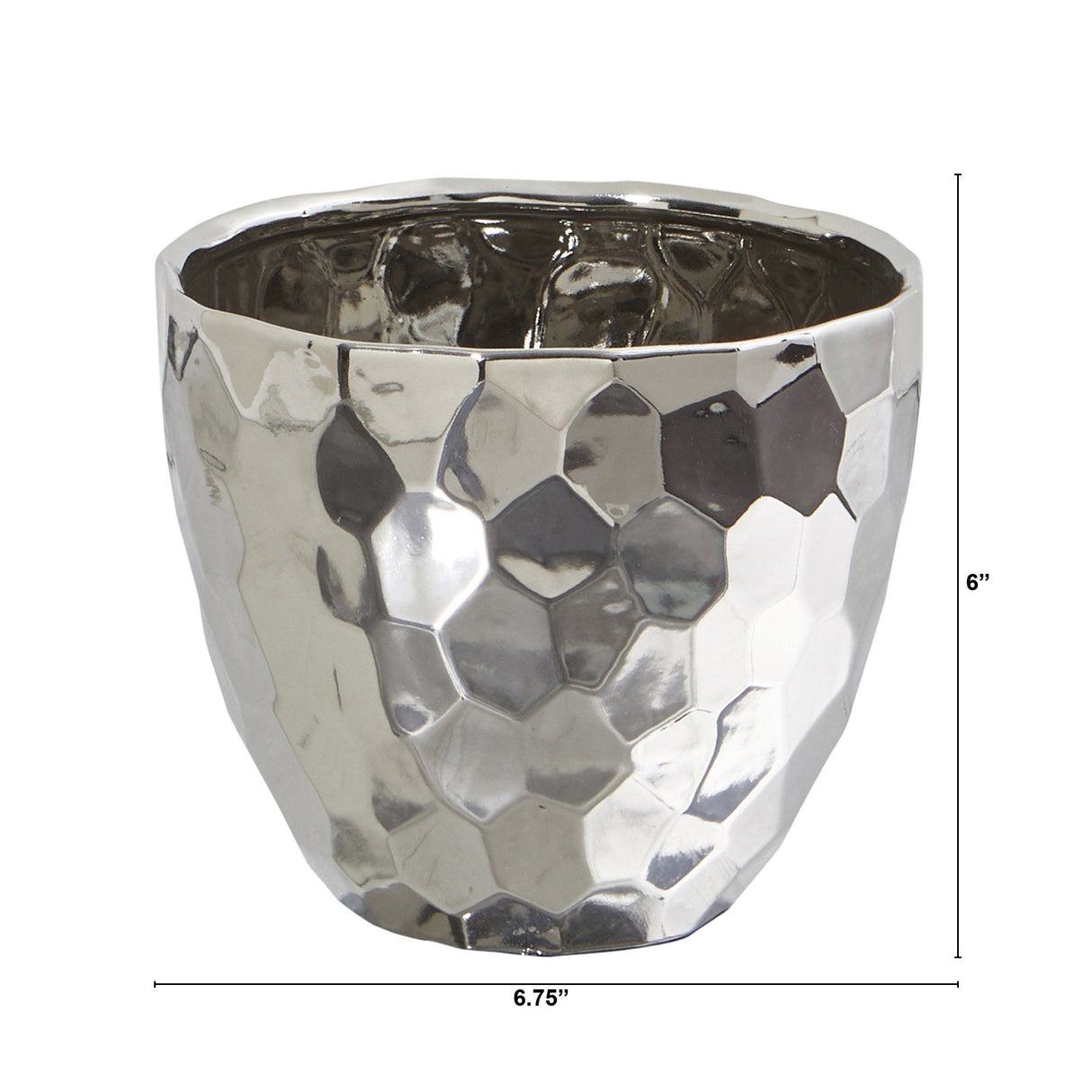 6.75” Designer Silver Bowl-Parc Decor