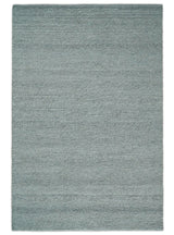 6x9 and 8x10 Solid Gray Wool Blend Felted Chunky Hand Woven Area Rug