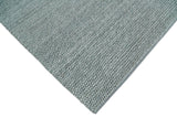 6x9 and 8x10 Solid Gray Wool Blend Felted Chunky Hand Woven Area Rug
