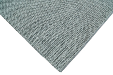 6x9 and 8x10 Solid Gray Wool Blend Felted Chunky Hand Woven Area Rug