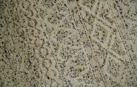 6x9 Hand Knotted Ivory, Camel and Charcoal Modern Contemporary Southwestern Tribal Trellis Recycled wool Area Rug