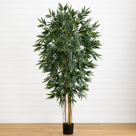 7' Biggy Style Bamboo Silk Tree-Parc Decor