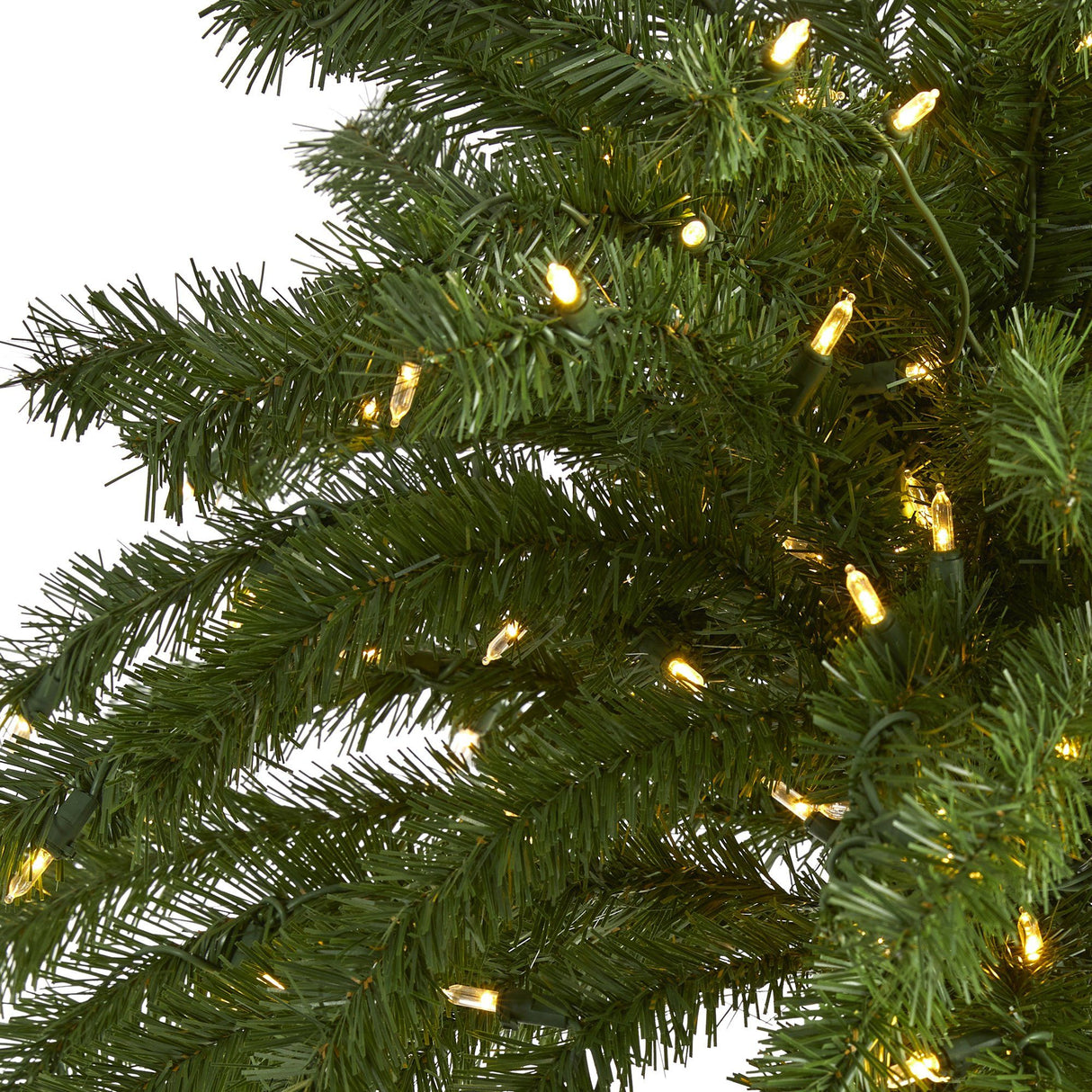 7’ Christmas Palm Artificial Tree with 300 White Warm LED Lights-Parc Decor