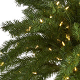 7’ Christmas Palm Artificial Tree with 300 White Warm LED Lights-Parc Decor