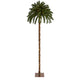 7’ Christmas Palm Artificial Tree with 300 White Warm LED Lights-Parc Decor