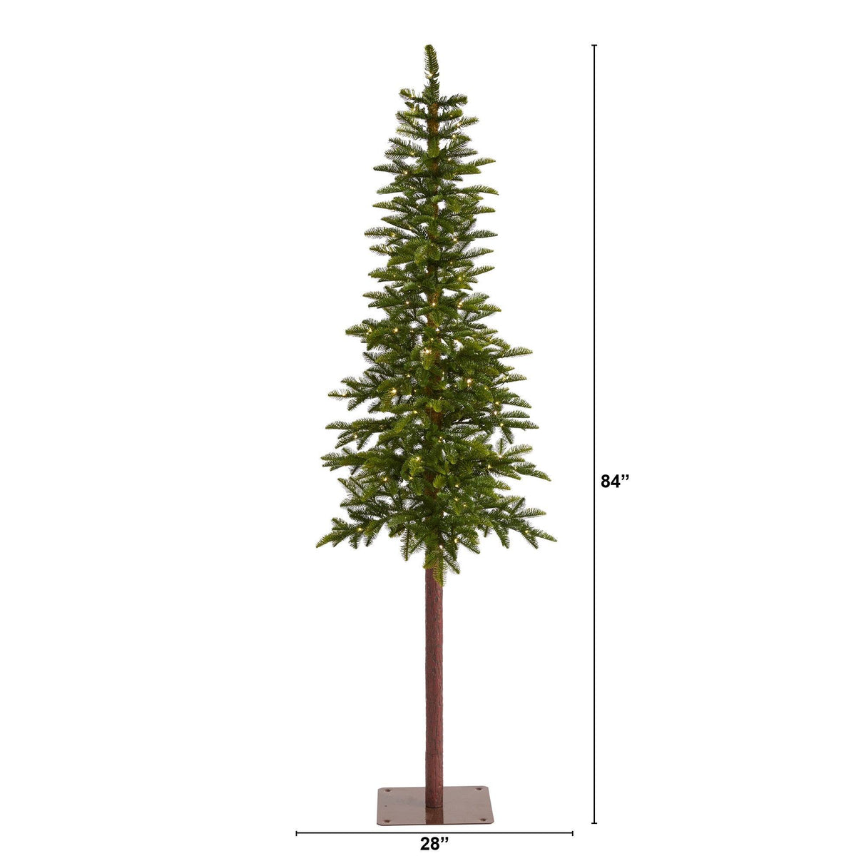 7’ Alaskan Alpine Artificial Christmas Tree with 150 Clear Microdot (Multifunction) LED Lights and 165 Bendable Branches-Christmas Tree-Parc Decor