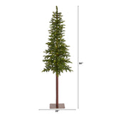 7’ Alaskan Alpine Artificial Christmas Tree with 150 Clear Microdot (Multifunction) LED Lights and 165 Bendable Branches-Christmas Tree-Parc Decor
