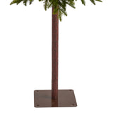 7’ Alaskan Alpine Artificial Christmas Tree with 150 Clear Microdot (Multifunction) LED Lights and 165 Bendable Branches-Christmas Tree-Parc Decor