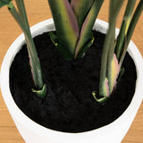 7' Artificial Bird of Paradise Tree with Resin Stone Planter-Tree-Parc Decor