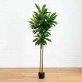 7’ Artificial Dracaena Tree-Tree-Parc Decor