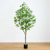 7' Artificial Greco Citrus Tree with Real Touch Leaves-Tree-Parc Decor