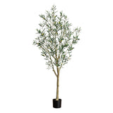 7' Artificial Greco Olive Tree-Tree-Parc Decor