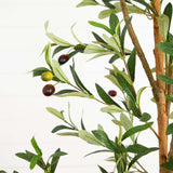 7' Artificial Olive Tree with Natural Trunk-Tree-Parc Decor