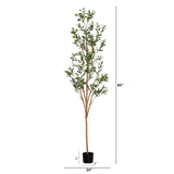 7' Artificial Olive Tree with Natural Trunk-Tree-Parc Decor