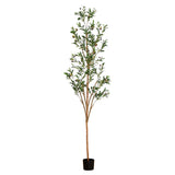 7' Artificial Olive Tree with Natural Trunk-Tree-Parc Decor