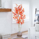 7’ Autumn Birch Artificial Fall Tree-Tree-Parc Decor