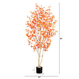 7’ Autumn Birch Artificial Fall Tree-Tree-Parc Decor