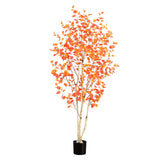7’ Autumn Birch Artificial Fall Tree-Tree-Parc Decor