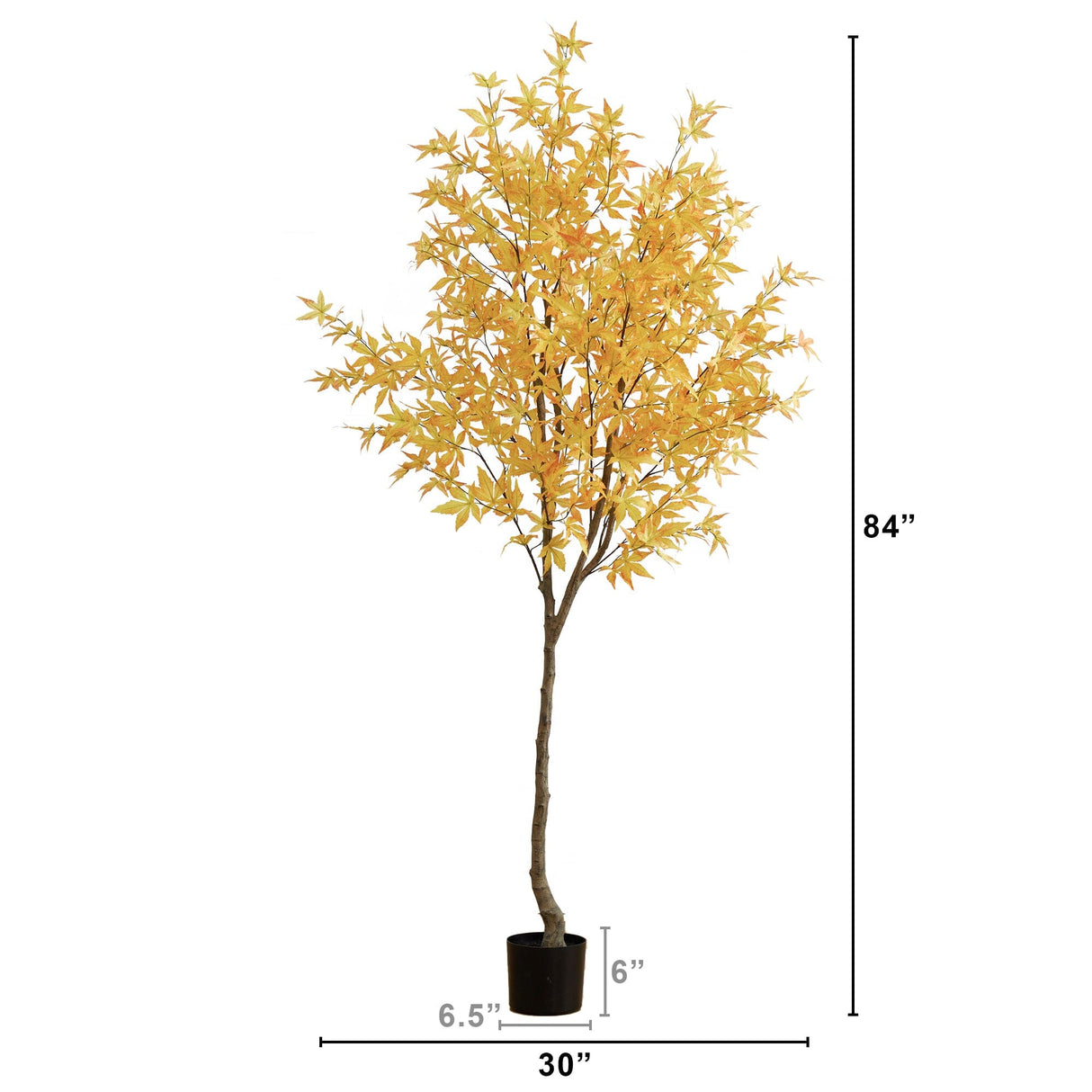 7’ Autumn Maple Artificial Fall Tree-Tree-Parc Decor