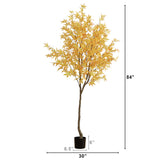7’ Autumn Maple Artificial Fall Tree-Tree-Parc Decor