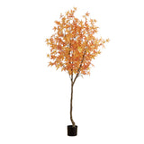 7’ Autumn Maple Artificial Fall Tree-Tree-Parc Decor