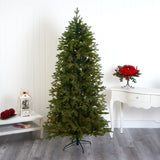 7’ Belgium Fir “Natural Look” Artificial Christmas Tree with 1894 Bendable Branches-Christmas Tree-Parc Decor