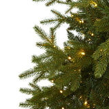 7’ Belgium Fir “Natural Look” Artificial Christmas Tree with 500 Clear LED Lights-Christmas Tree-Parc Decor