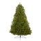 7' Cambridge Spruce Flat Back Artificial Christmas Tree with 500 Warm White (Multifunction) LED Lights and 960 Bendable Branches-Christmas Tree-Parc Decor