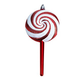 7” Candy Cane Lollipop Holiday Deluxe Christmas Shatterproof Ornament Set of 4-Ornament-Parc Decor
