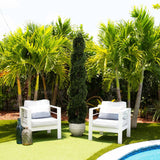 7' Double Pond Cypress Spiral Topiary UV Resistant (Indoor/Outdoor)-Tree-Parc Decor