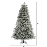 7' Flocked Colorado Mountain Fir Artificial Christmas Tree-Christmas Tree-Parc Decor