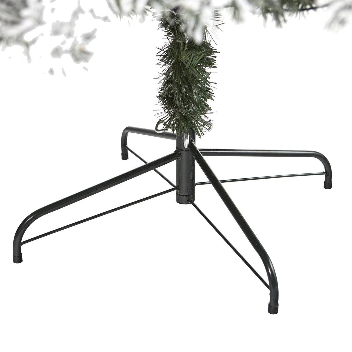 7' Flocked West Virginia Fir Artificial Christmas Tree with 350 Clear LED Lights-Christmas Tree-Parc Decor