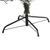 7' Flocked White River Mountain Pine Artificial Christmas Tree with Pinecones-Christmas Tree-Parc Decor