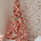 7' Holiday Pink Cashmere Christmas Tree with 300 lights and 599 Bendable Branches-Christmas Tree-Parc Decor