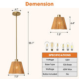7 Inch Elsa 1-Light Island Pendant Light