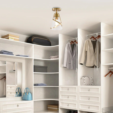 7 Inch Walker 1-Light Semi-Flush Mount Ceiling Light