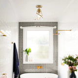 7 Inch Walker 1-Light Semi-Flush Mount Ceiling Light