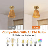 7 Inch Yves 1-Light Semi-Flush Mount Ceiling Light