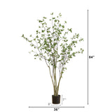 7' Minimalist Citrus Artificial Tree-Tree-Parc Decor