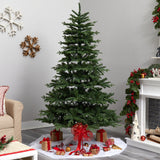 7’ Montreal Spruce Christmas Tree with 650 Warm White LED Lights and 1575 Bendable Branches-Christmas Tree-Parc Decor