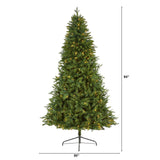 7' New Hampshire Fir Artificial Christmas Tree with 450 Clear LED Lights-Christmas Tree-Parc Decor