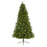 7' New Hampshire Fir Artificial Christmas Tree with 450 Clear LED Lights-Christmas Tree-Parc Decor