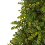 7’ New Haven Spruce “Natural Look” Artificial Christmas Tree with 500 LED Lights-Christmas Tree-Parc Decor