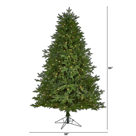 7' Nova Scotia Fir Real Touch Artificial Christmas Tree-Christmas Tree-Parc Decor