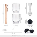 7-Piece Professional Stainless Steel Muddled Barware Set