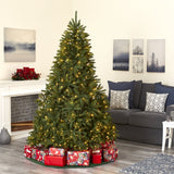7’ Sierra Spruce “Natural Look” Artificial Christmas Tree with 500 Clear LED Lights and 2213 Tips-Christmas Tree-Parc Decor
