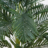 7’ Single Stalk Golden Cane Artificial Palm Tree-Tree-Parc Decor