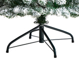 7’ Slim Flocked Montreal Fir Christmas Tree with 300 Warm White LED Lights and 995 Bendable Branches-Christmas Tree-Parc Decor