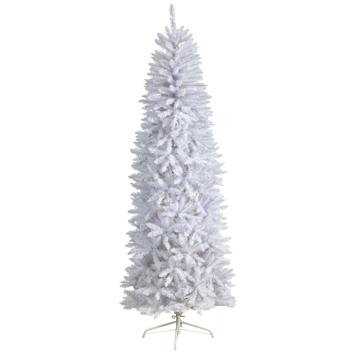 7’ Slim White Artificial Christmas Tree with 995 Bendable Branches-Christmas Tree-Parc Decor